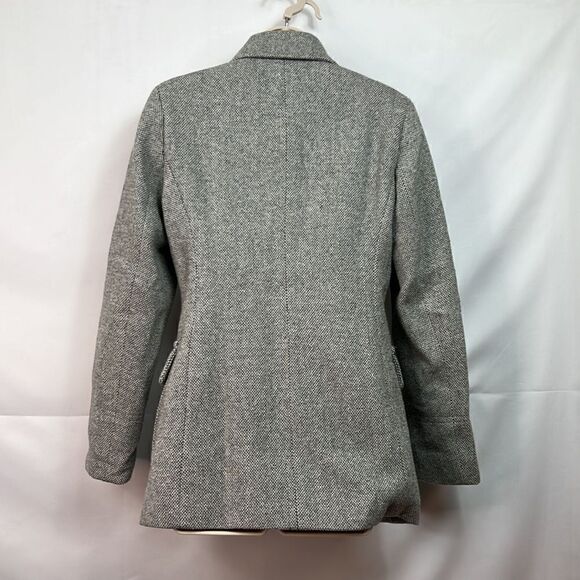 Calvin Klein Gray wool double breasted coat size 2 NWOT - Picture 7 of 13